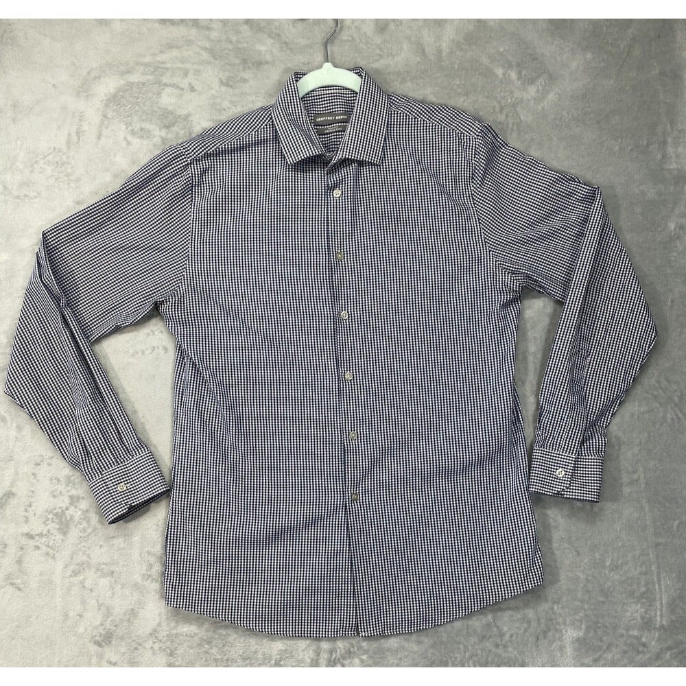 Men's Geofferey Beene Button Up Long Sleeve Shirt Medium